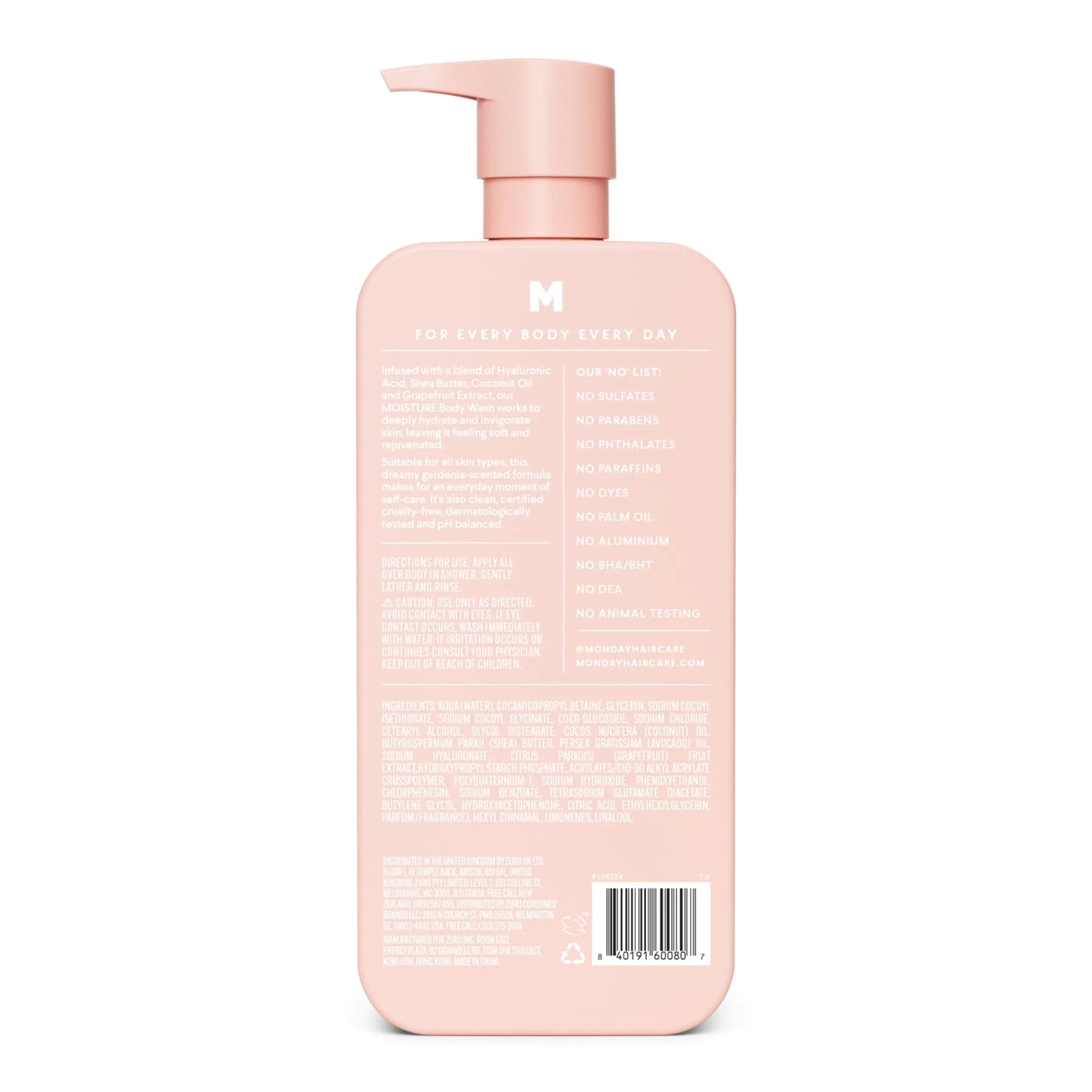 MONDAY Moisture Body Wash 27oz and Leave-In Conditioner 5 Oz Bundle Body Wash + Moisture Leave-in Conditioner