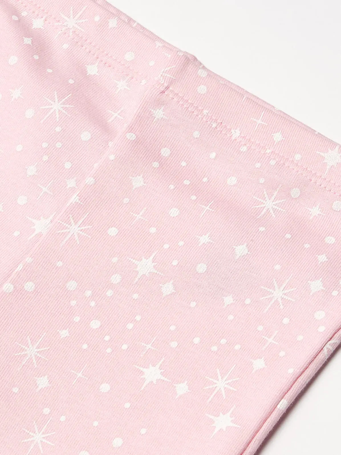 HonestBaby 2-Piece Pajamas Sleepwear PJs 100% Organic Cotton for Infant Baby and Toddler Girls 2T Twinkle Star Pink