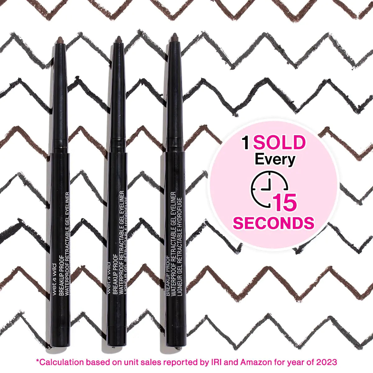 wet n wild Mega Last Breakup Proof Eyeliner, Quick Drying, Waterproof, 16-Hour Wear - Cruelty-Free & Vegan - Black