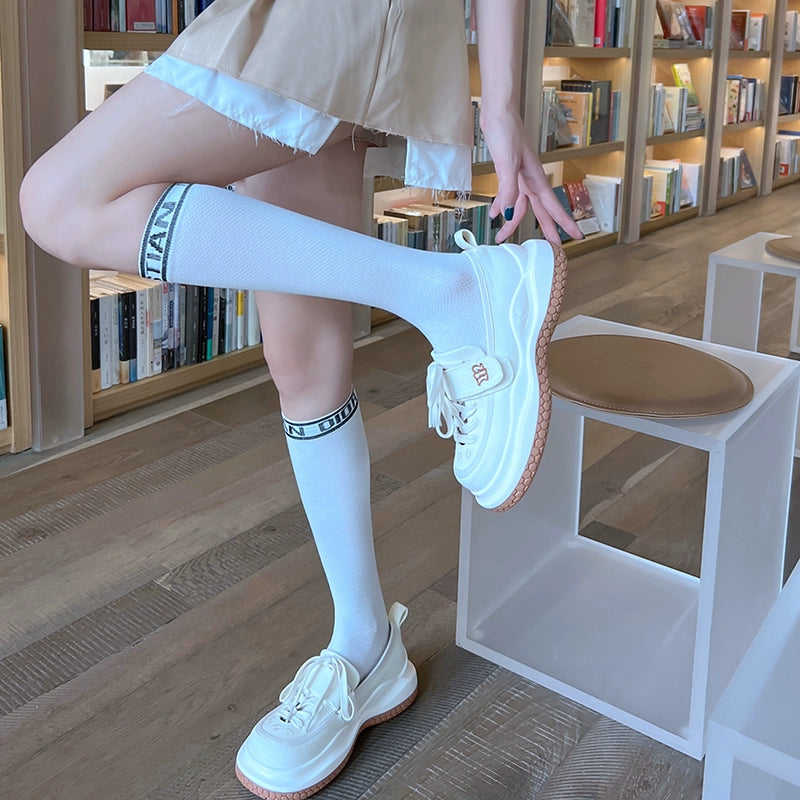Mary Jane Canvas Shoes for Women 2022 Summer New Arrival Big Head Velcro Stylish Thick Sole Casual Elevator Shoes Women