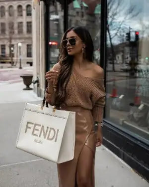 Large Tote Brown Bags