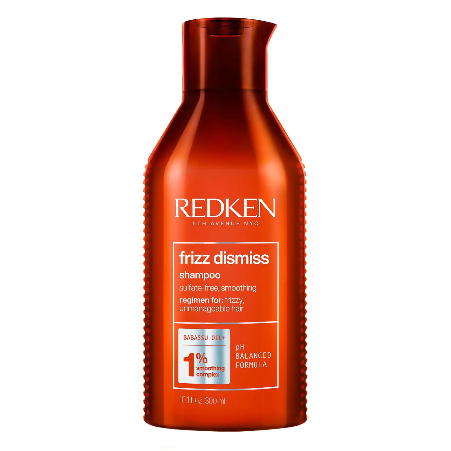 Redken Frizz Dismiss Shampoo | Anti Frizz Shampoo with Humidity Protection | Gently Cleanses, Smooths, and Adds Shine | Weightless Long-Lasting Frizz Control | For Frizzy Hair | Sulfate Free 10.1 Fl Oz (Pack of 1)