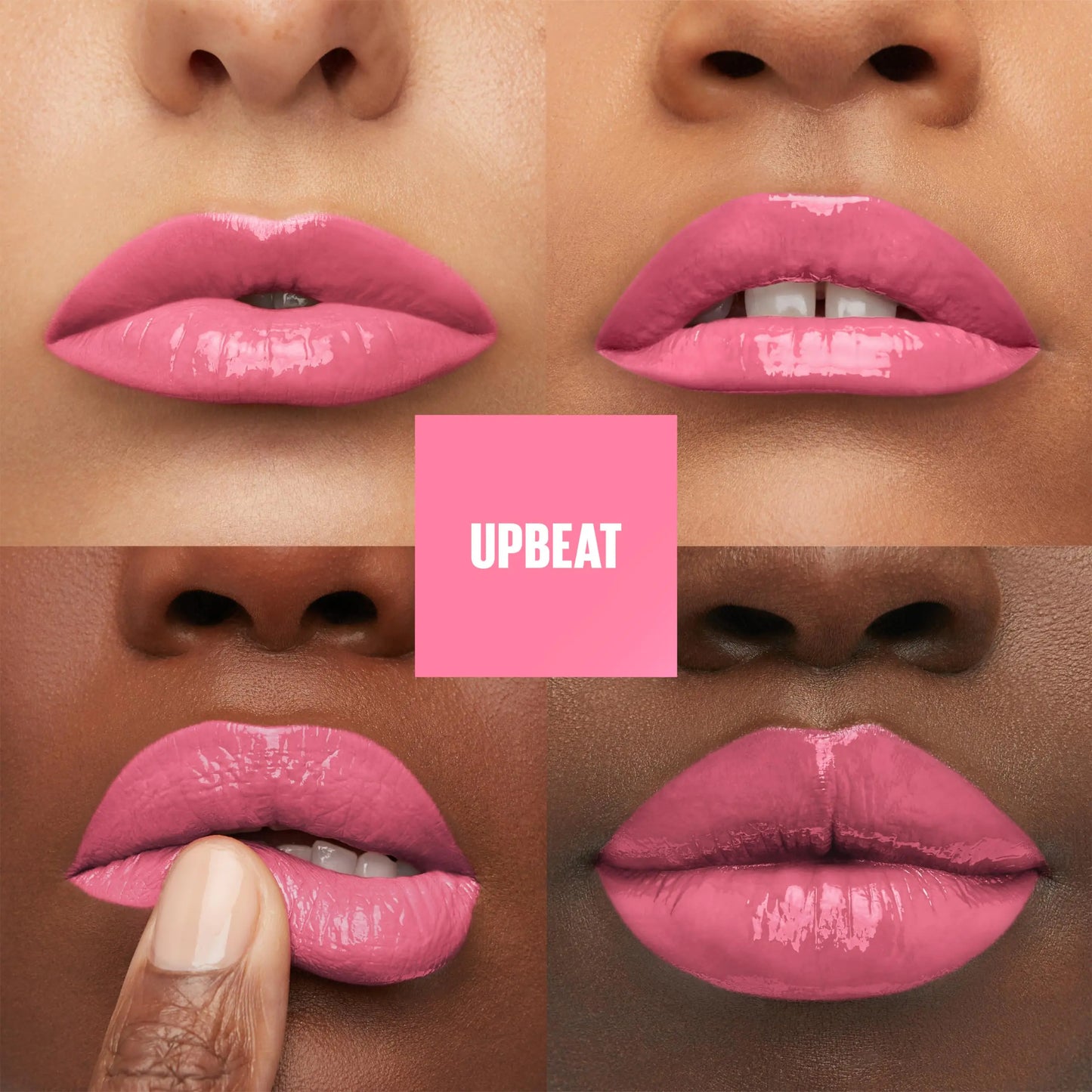 MAYBELLINE Super Stay Vinyl Ink Longwear No-Budge Liquid Lipcolor Make Up, Highly Pigmented Color and Instant Shine, Upbeat, 1 Count 155 UPBEAT 0.14 Fl Oz (Pack of 1)