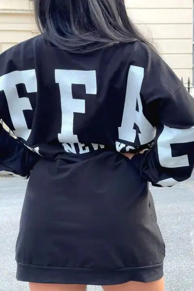 Buffalo New York Slogan Batwing Sweatshirt