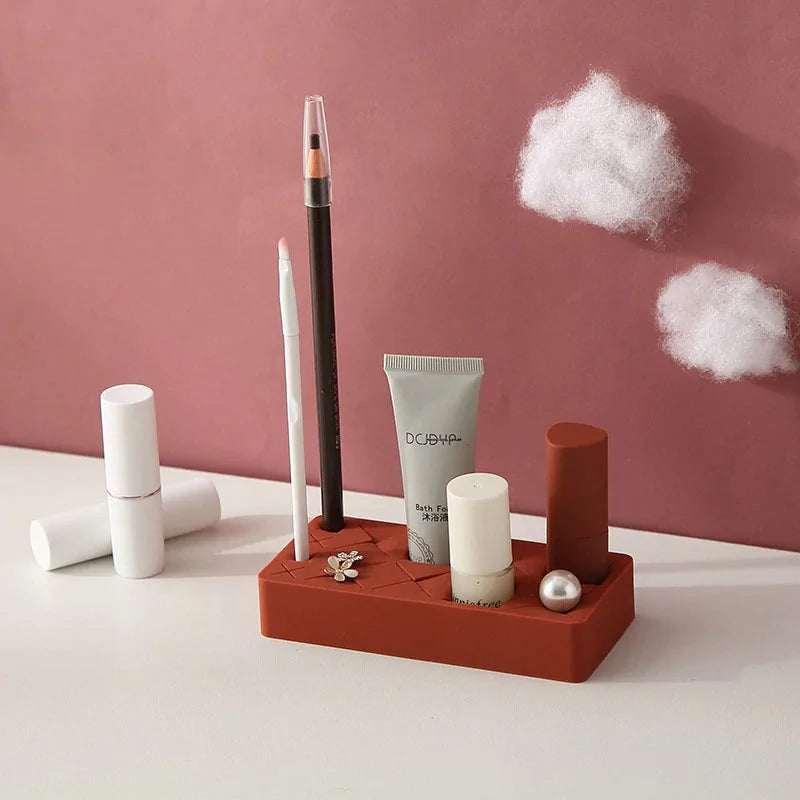 Silicone Lipstick Organizer Rack