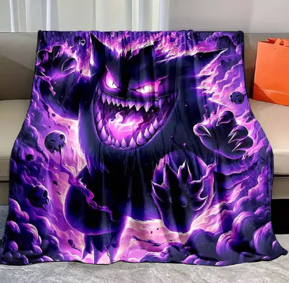 Pokemon Gengar Flannel Blanket