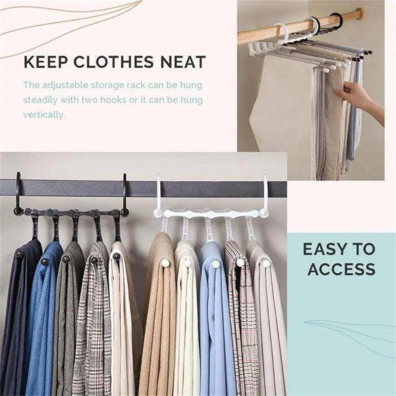 Folding Pants Storage Multifunctional Hanger for Pant Rack Hanger Clothes