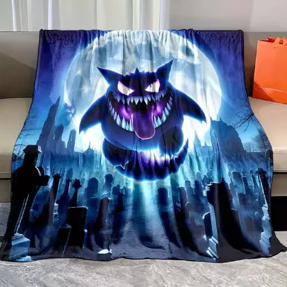 Pokemon Gengar Flannel Blanket