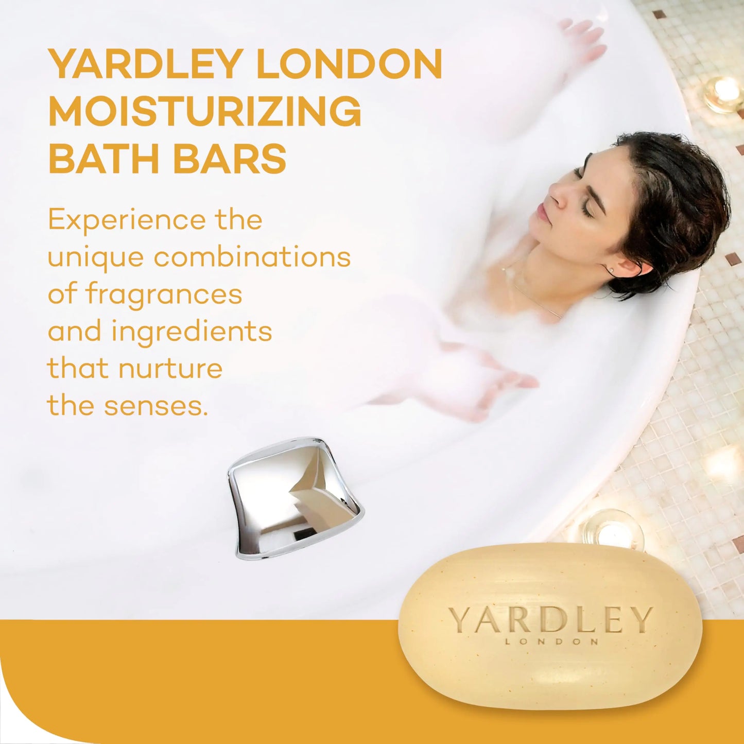 Yardley London Nourishing Bath Soap Bar Oatmeal & Almond, Helps Soothe Dry Skin & Gently Exfoliates with Natural Oatmeal, 4.0 oz Bath Bar, 1 Soap Bar 4 Ounce (Pack of 1)