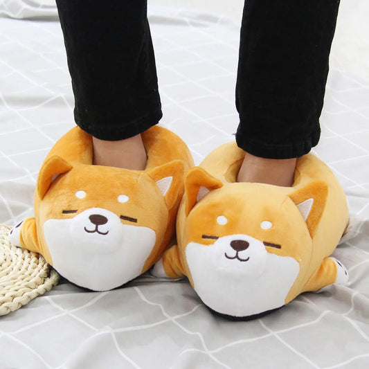 Puppy Home Plush Slippers