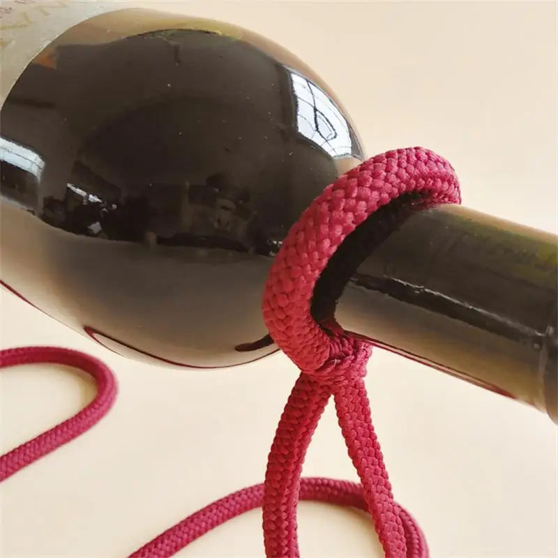 Creative Suspended Rope Wine Rack