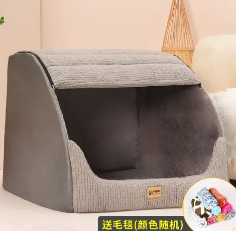 Warm Medium Large Removable And Washable Pet Bed