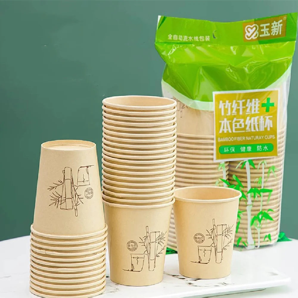 Bamboo Fiber Disposable Cups