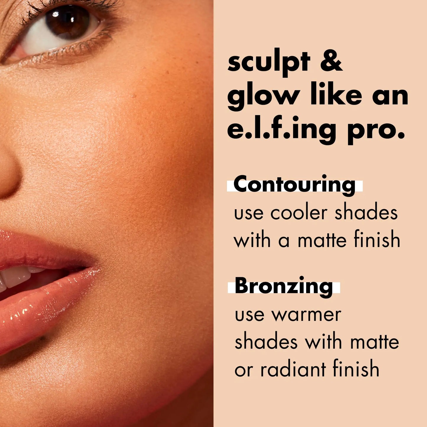 e.l.f. Primer-Infused Bronzer, Long-Lasting, Lightweight & Buildable Powder Bronzer, Delivers A Matte Finish, Vegan & Cruelty-Free, Sun-Soaked 0.35 Ounce (Pack of 1)