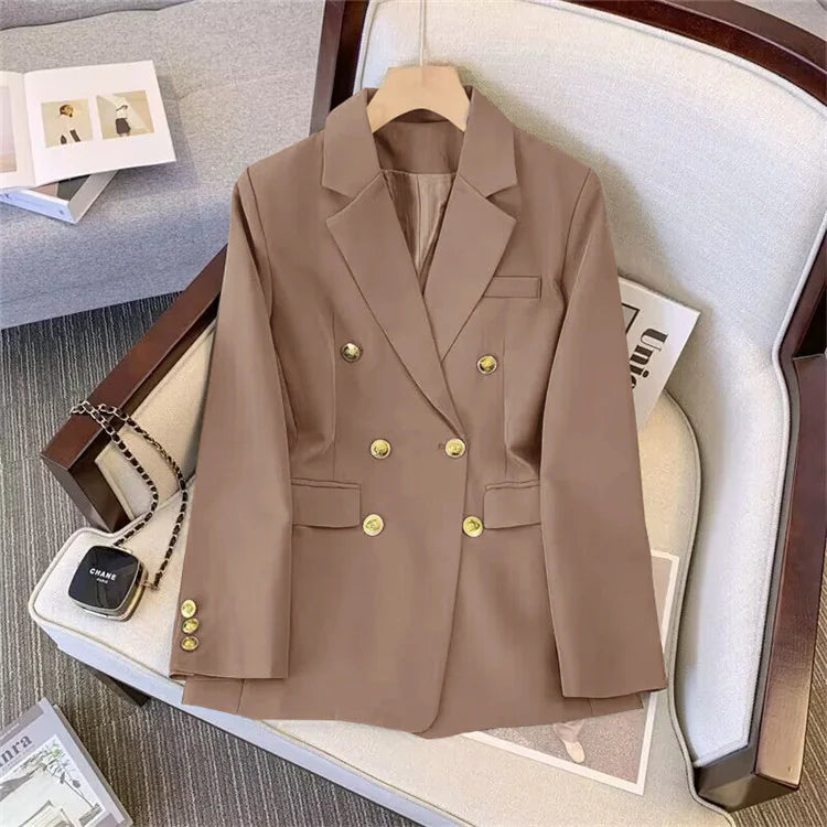 Women's Thin Blazer - Fashionable Loose Suit Jacket