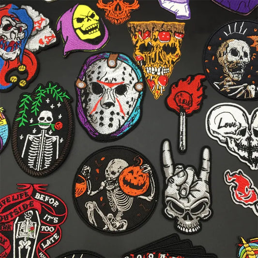 Rock Punk Clothes Patches