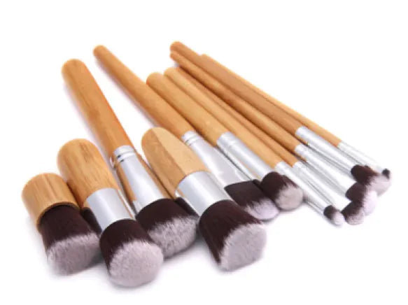 11 bamboo handles makeup brush