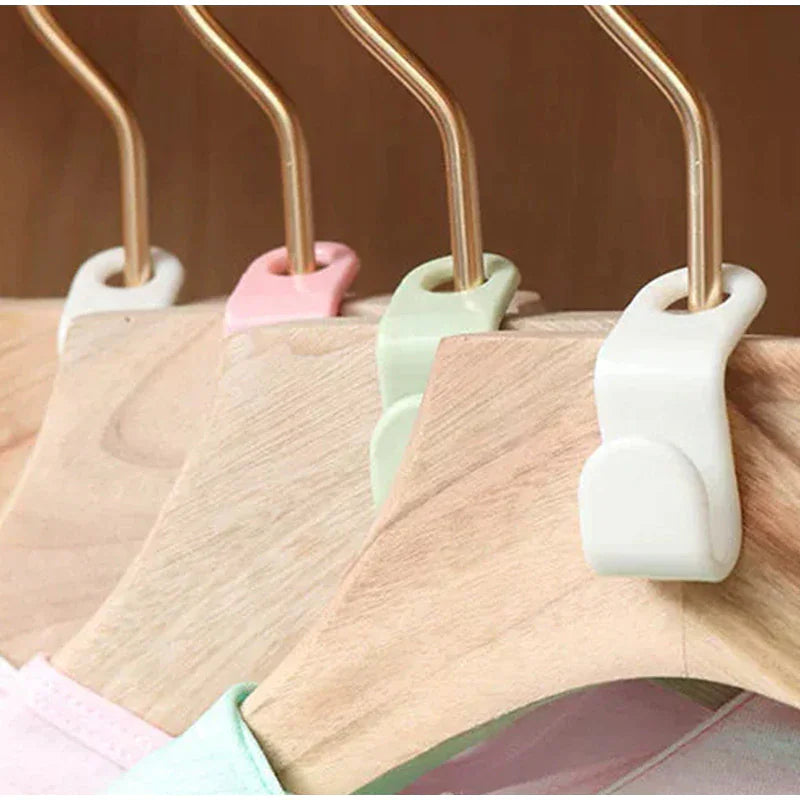 40 PCS Clothes Hanger Connector Hooks Closet Hangers Organizer Space Saving Clip