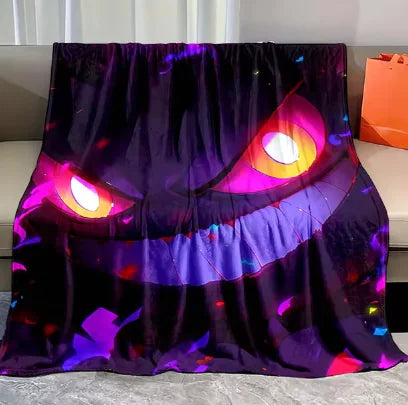 Pokemon Gengar Flannel Blanket