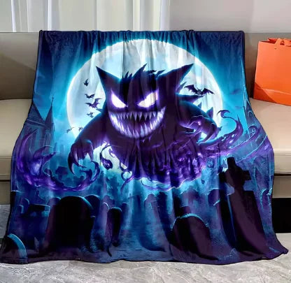 Pokemon Gengar Flannel Blanket