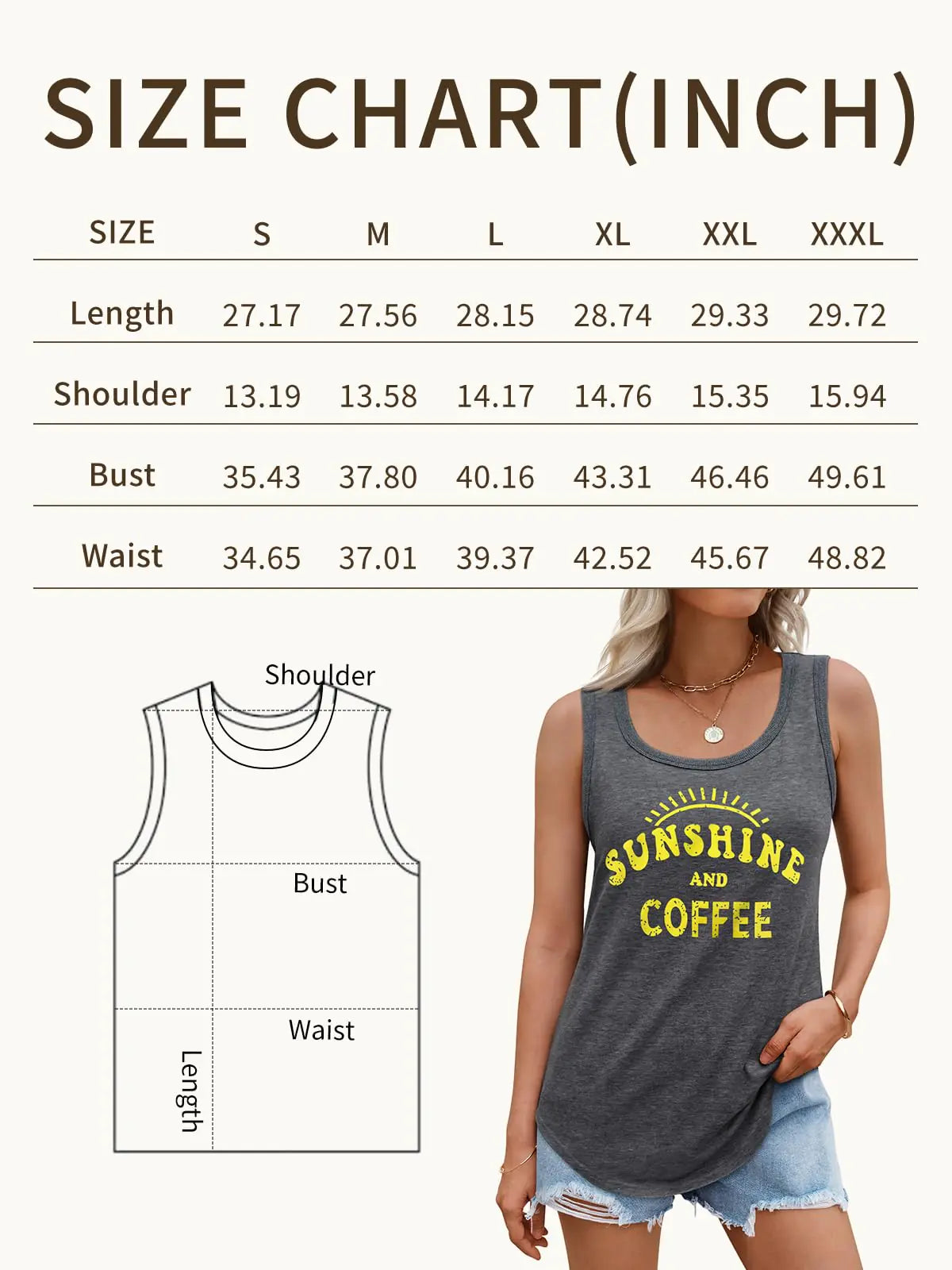 AUTOMET Womens Loose Fit Casual Flowy Tank Tops Round Neck Trendy Sleeveless Summer Tops Clothes Outfits 2024 Large Ananasblack