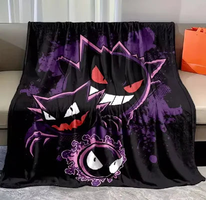 Pokemon Gengar Flannel Blanket