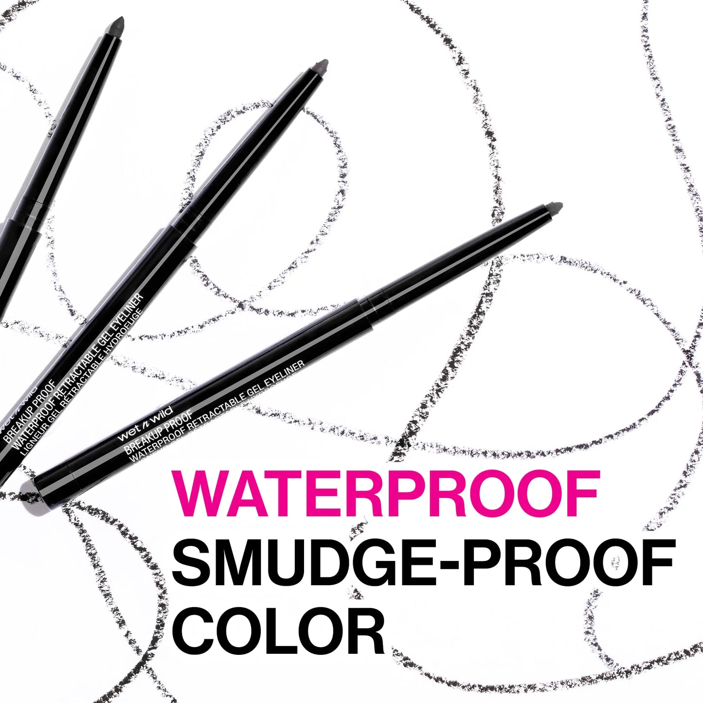 wet n wild Mega Last Breakup Proof Eyeliner, Quick Drying, Waterproof, 16-Hour Wear - Cruelty-Free & Vegan - Black