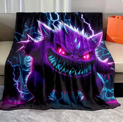 Pokemon Gengar Flannel Blanket