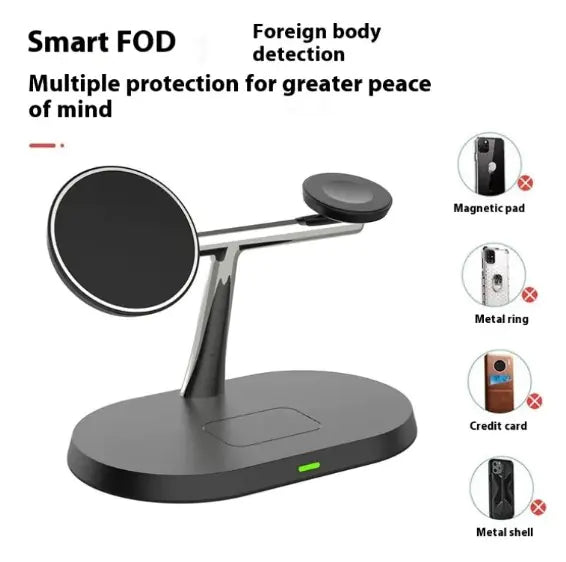 Three-in-one Magnetic Wireless Charger