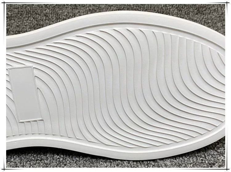 Men's Sneakers 2024 Spring Easiest for Match Men's Shoes Color Matching White Shoes European Station Boys Niche Style Trendy Shoes Platform Height Increasing Shoes