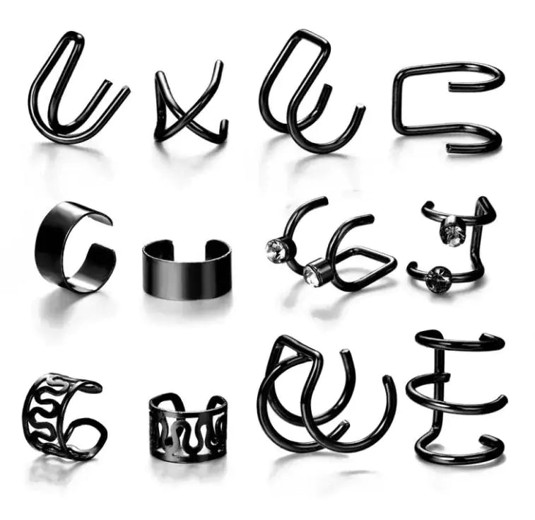 Creative Simple Non-pierced Ear Clip Five-piece Set