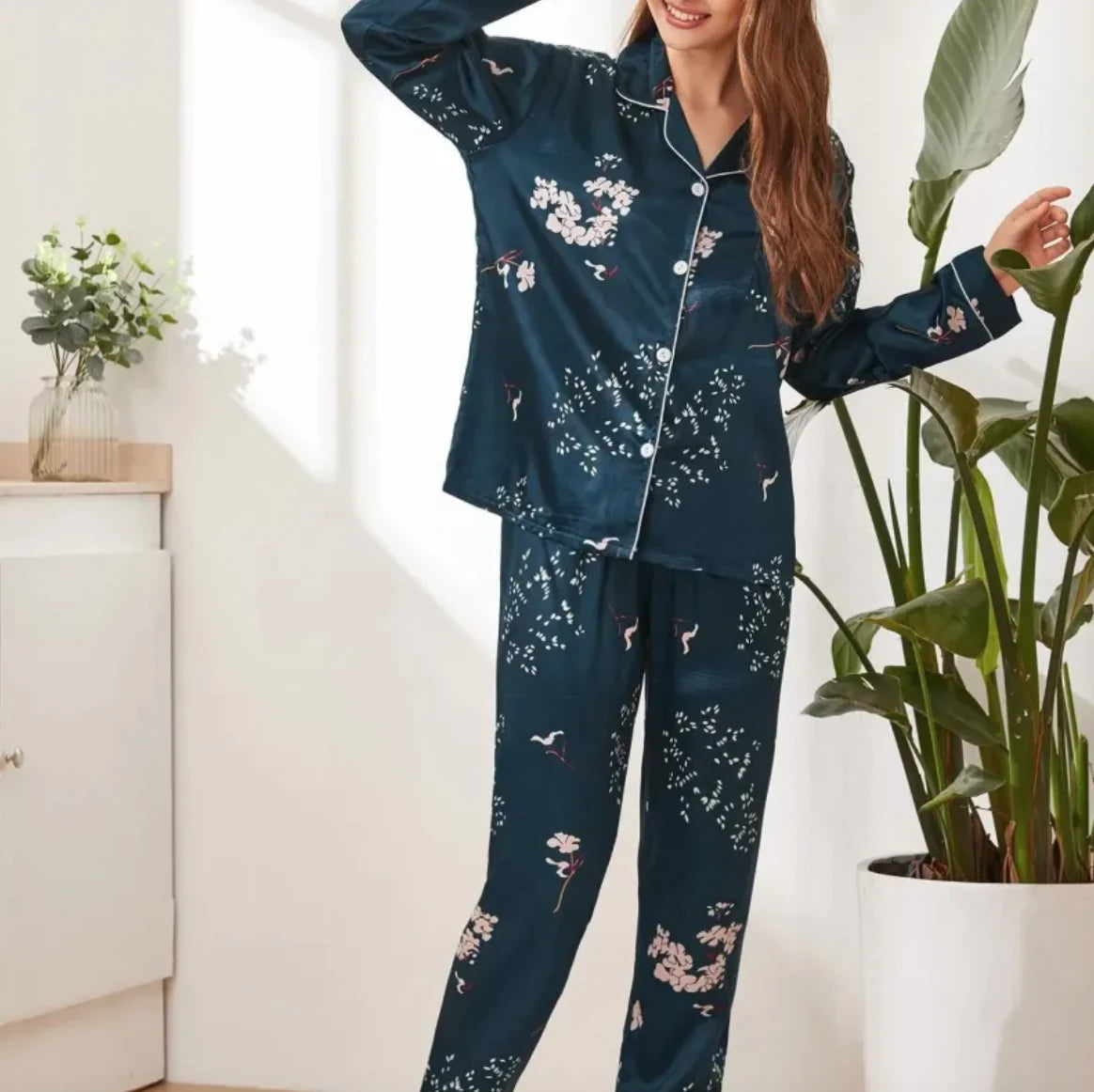 Women's European & American Style Pajama Set