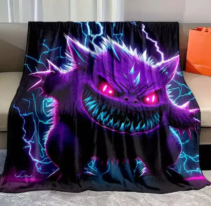 Pokemon Gengar Flannel Blanket