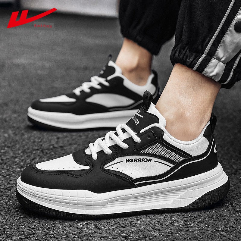 Warrior Men's Shoes 2024 Spring New Arrival Boys Heightened Shoes Men's Casual Sports Skate Shoes Easiest for Match Abrasion Resistant Fashion Shoes