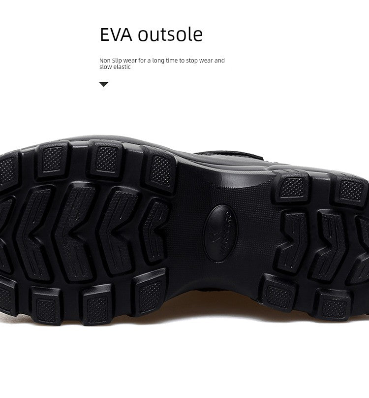 Outdoor Platform Height Increasing Shoes Women's High-Top Shoes Leather Waterproof Travel Shoes 8cm Platform Shoes High Heels Travel Shoes for Women