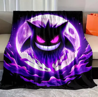 Pokemon Gengar Flannel Blanket