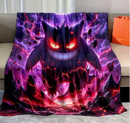 Pokemon Gengar Flannel Blanket