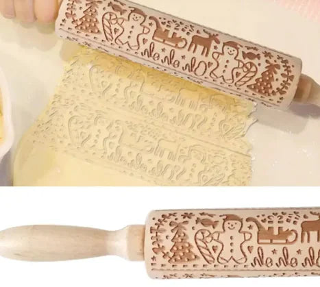 Carved Pattern Rolling Pin