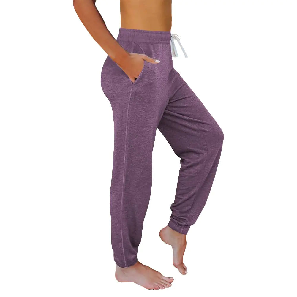 AUTOMET Baggy Sweatpants for Women with Pockets-Lounge Womens Pajams Pants-Womens Running Joggers Fall Clothes Outfits 2024 Lightpurple XX-Large