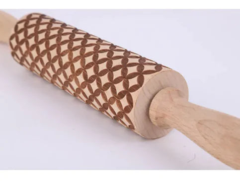 Carved Pattern Rolling Pin