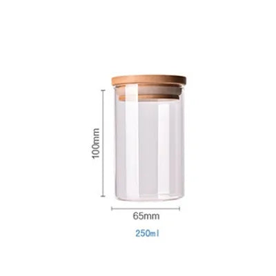 Bamboo-Covered Borosilicate Glass Food Storage Containers