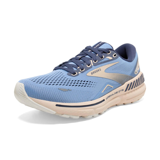 Brooks Women’s Adrenaline GTS 23 Supportive Running Shoe 7 Vista Blue/Navy/Linen