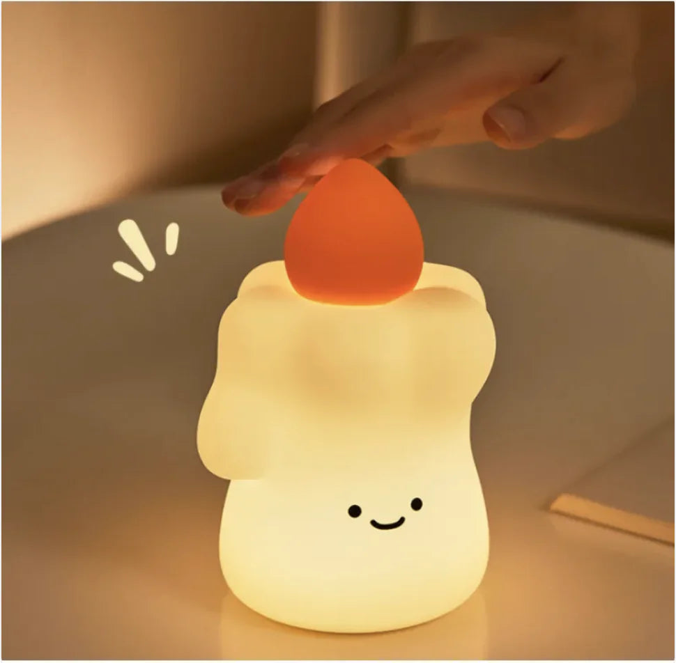 Creative LED Candle Night Light for Sleep & Ambiance