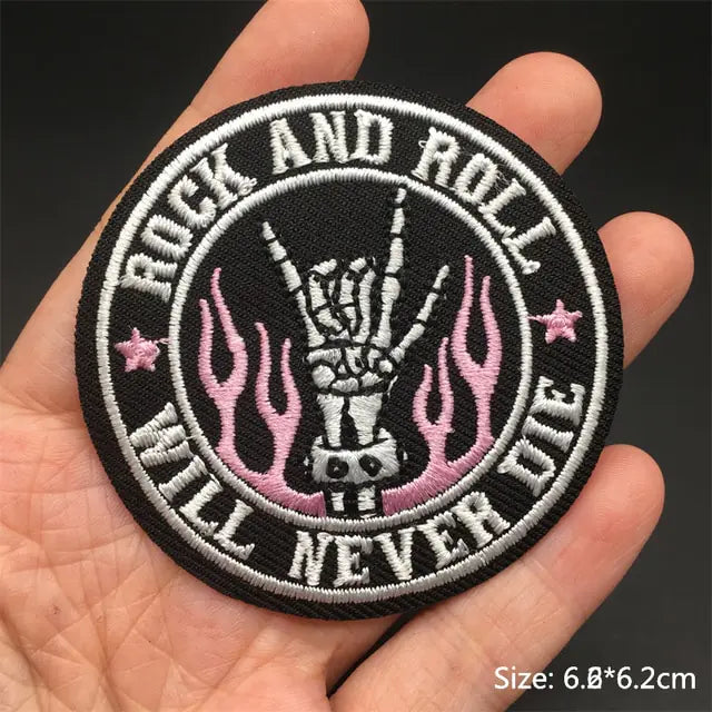 Rock Punk Clothes Patches