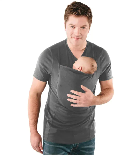 New Hot Sell Kangaroo Dad Multifunctional Clothes Mommy Casual T-Shirt