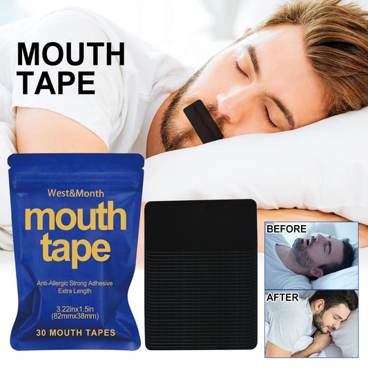 West Month Mouth Tape, Ease Mouth Breathing Prevent Snoring Shut Mouth Care For Sleep Patch