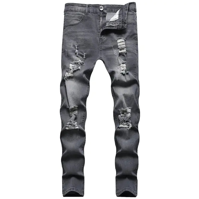 Ripped Pants Streetwear Fashion Clothes