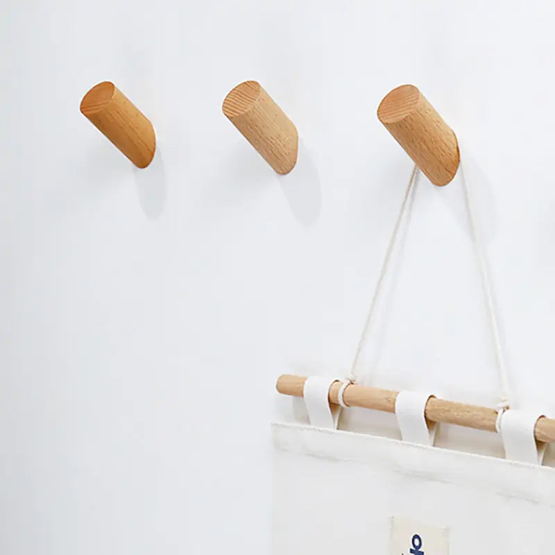 Wall Mounted Clothes Wood Hanger