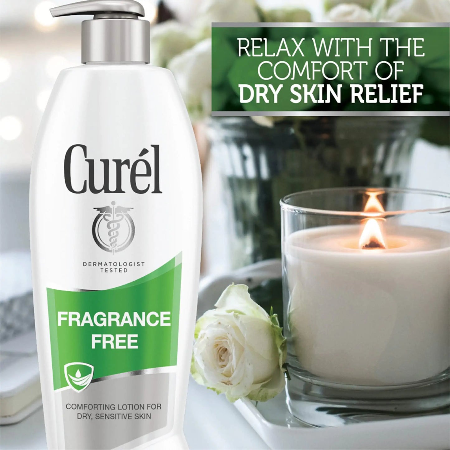 Curel Fragrance Free Body Lotion, Unscented Dry Skin Moisturizer for Sensitive Skin, with Advanced Ceramide Complex, Repairs Moisture Barrier, 13 Ounce (Pack of 3) 2.33 Fl Oz (Pack of 3)