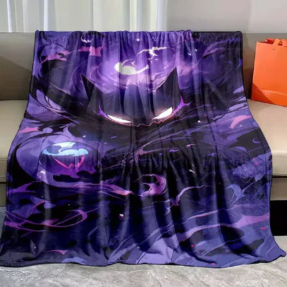 Pokemon Gengar Flannel Blanket